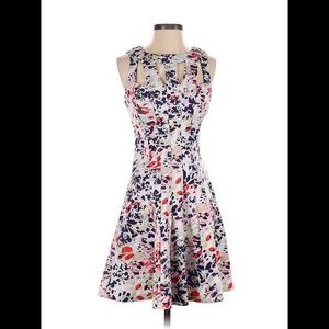 Jessica Simpson Sleeveless Floral Mulitcolor Spring Fit & Flare Dress size 10